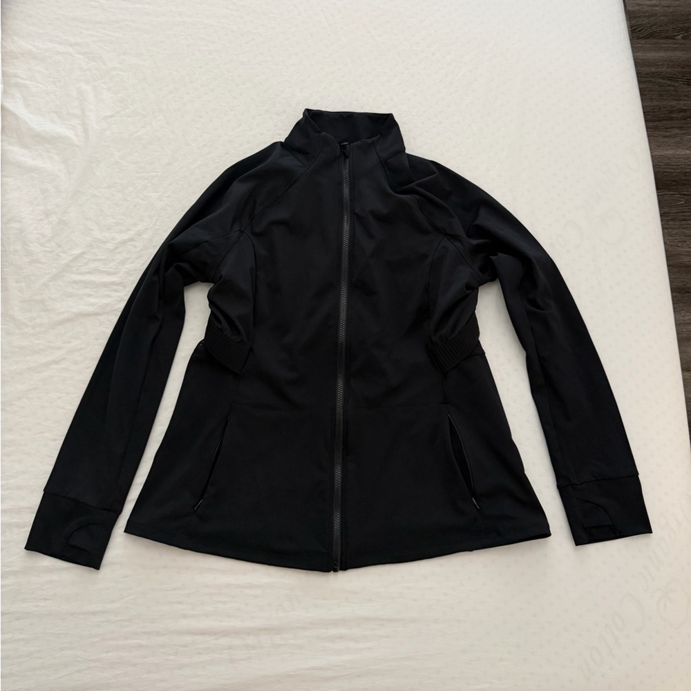 Fabletics Black Full-Zip Jacket - image 1